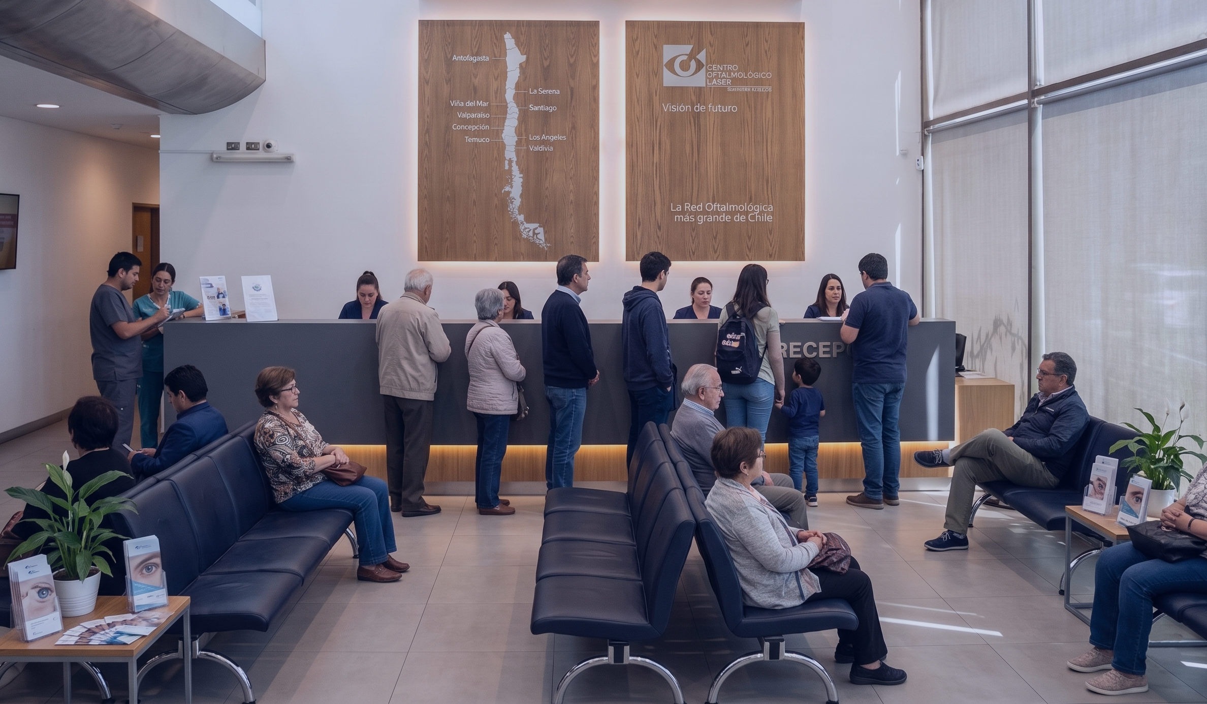 Salas de espera e instalaciones modernas del Centro Visum